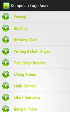 Kumpulan Lagu Anak-anak android App screenshot 0